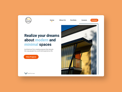 Landing Page - Architecture Firm Website design ui ux