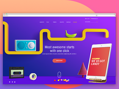 FREE UI Slider 2 Kit ( soon ) digital free header kit purple responsive slider surprices ui user center design ux web