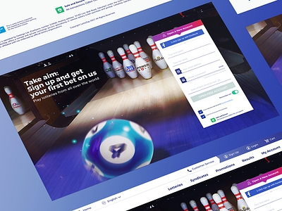 Lottery sign up ball digital krs lottery lotto purple signup ui uidesign ux