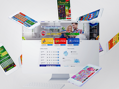Lottery and Iframe Games digital games ifraim krsdesign lottery lotto ui uidesign ux