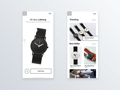 Mobile exploration on watches e-shop digital interface invision krs krsdesign responsive ui uidesign user center design ux watch