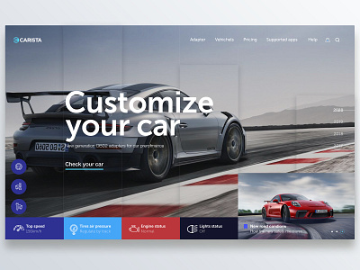🚘 Carista app OBD2 adobe xd car car app design digital header interface invision krs krsdesign ui uidesign user center design ux