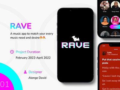 RAVE music app