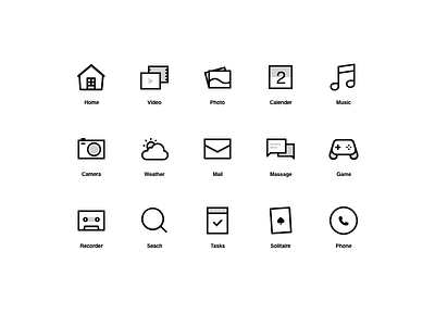 15 Sketchy Line Icons