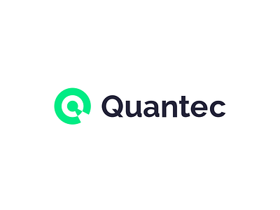Quantec | Combination mark app brand branding combination mark design fintech idustry lockup logo logo design logo mark logotype typogaphy vector
