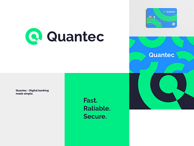 Quantec | Fintec brand brand brand design branding card credit card design fintech idustry logo logo design pattern product typography ui vector visual identity