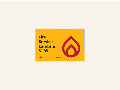 🔥 Fire Service 🔥 | Stamp art branding design fire fire service flame illustration logo logo design logo mark mark minimal post postage stamp typography vector