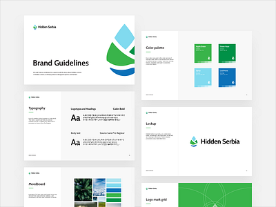 Hidden Serbia | Brand Guidelines brand brand identity branding branding design cover design guidliens logo logo design print styleguide visual visual identity