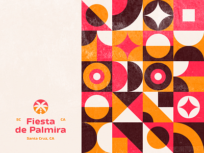 Palmira Fest | Pattern V2 art brand branding combination mark design illustration lockup logo design logo mark mark photoshop seal typography vector visual identity