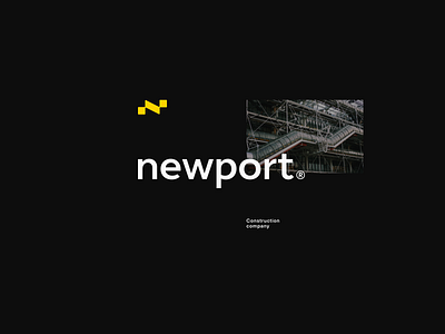 Newport Construction | Visual identity art brand branding combination mark design illustration lockup logo design logo mark mark photoshop seal typography vector visual identity