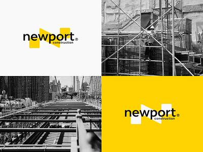 Newport Construction | Lockups art brand branding combination mark design illustration lockup logo design logo mark mark photoshop seal typography vector visual identity