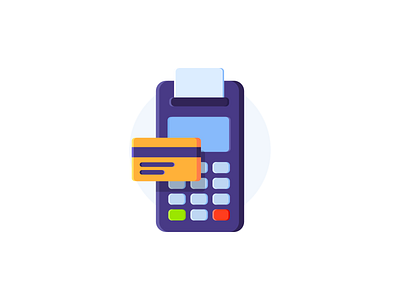 POS | Illustration icon 2d art branding card clean commerce credit card flat icon illustration minimal point of sale pos terminal trading ui ux vector web
