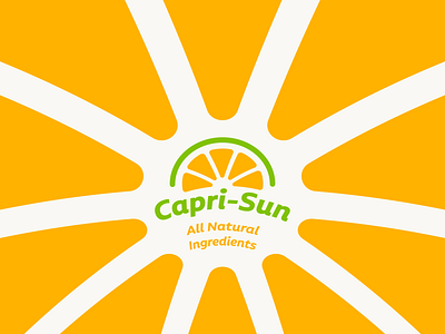 Capri-Sun | Ad brand branding design fruit icon illustration illustrator logo logo design logo mark mark orange photoshop sun visual identity