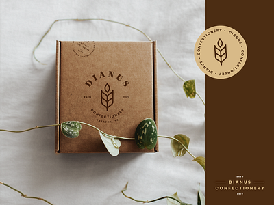 Dianus | Package bakery brand branding confectionery design illustration lockup logo logo design logo mark logo mark symbol mark mockup package photoshop seal symbol vector visual identity