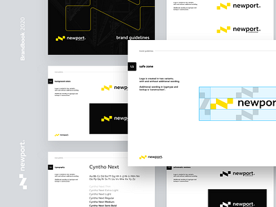 Newport Construction | Brandbook brand book brand guidelines branding combination mark construction grid guidelines illustration logo logo design logo mark logotype photoshop print vector visual identity visual identity brandbook