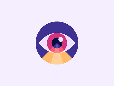 👁 Vision Icon 👁 art branding design eye illustration illustrator logo logo design logo mark mark patch photoshop stamp sticker vector vector art vision