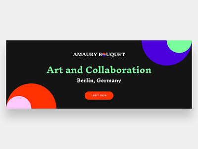 Amaury Bouquet | Logo banner brand branding combination mark design lockup logo logo design logo mark logotype mark photoshop poster vector visual identity web webdesign