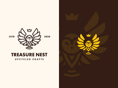 Treasure Nest | Lockup art brand branding combination mark design illustration lockup logo design logo mark mark photoshop seal typography vector visual identity
