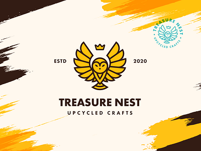 Treasure Nest | Visual Identity art brand branding combination mark design illustration lockup logo design logo mark mark photoshop seal typography vector visual identity