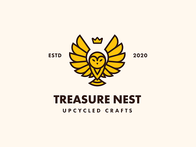 Treasure Nest | art brand branding combination mark design illustration lockup logo design logo mark mark photoshop seal typography vector visual identity