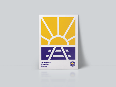 dribbble southern pacific lines 04 art brand branding combination mark design illustration lockup logo design logo mark mark photoshop seal typography vector visual identity