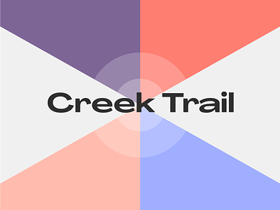 Creek Trail art brand branding combination mark design illustration lockup logo design logo mark mark photoshop seal typography vector visual identity