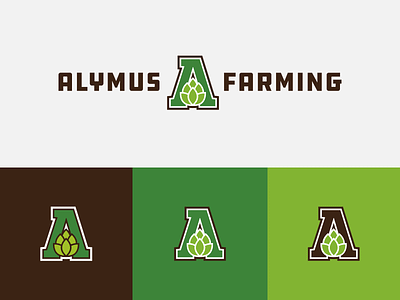 Alymus Farming | icons and logo art brand branding combination mark design illustration lockup logo design logo mark mark photoshop seal typography vector visual identity