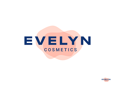 Evelyn Cosmetics beauty branding cosmetics design graphic design illustration logo logo design mark organic photoshop pink ui ux vector