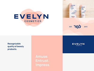 Evelyn Cosmetics | Moodboard beauty brand branding cosmetics design graphic design illustration logo logo design mark mood board photoshop ui ux vector