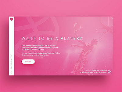 Dribble Invite debut dribbble dribbble invite hello interface invite pink thank you thanks ui