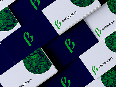 BDDSP 🌿 | Business Cards biology branding greent letter logo mark nature organization society synezis visual identity β