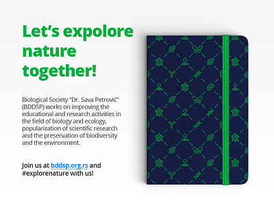 BDDSP 🌿 | Banner ad biology branding green letter logo mark nature organization society synezis ui visual identity