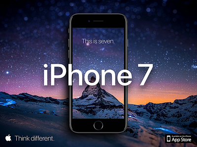📱 This is seven. 7 advertising app apple iphone iphone 7 landing mobile mockup seven wallpaper web