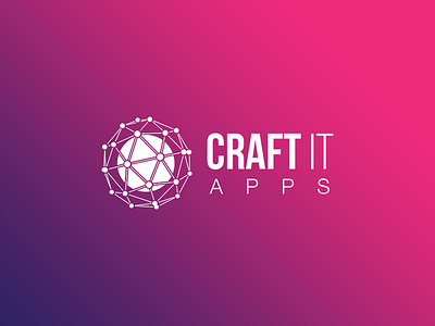 Craft It Apps | Logo app corporate craft gradient idustry logo logo design mark material photoshop polygon