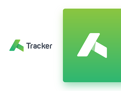 Tracker | Logo app corporate gradient idustry logo logo design mark master material mobile photoshop shape