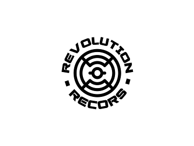 Revolution Records | Logo app corporate gradient idustry logo logo design mark master material mobile photoshop shape