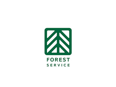 🌲 Forest Service | Logo 🌲 forest green logo mark pine service symbol visual identity woods