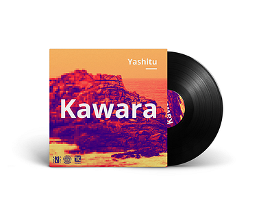 💽 Yashitu - Kawara 💽 album album art art cover cover art design gradient idustry logo design manipulation music music art package photoshop produce