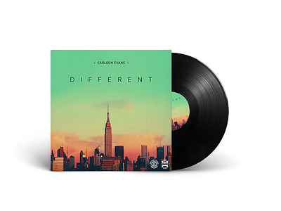 💽 Carlson Evans - Different 💽 album album art art cover cover art design gradient idustry logo design manipulation music music art package photoshop produce
