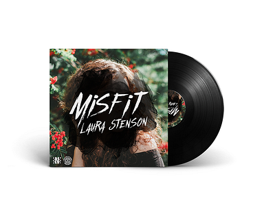 💽 Laura Stenson - Misfit 💽 album album art art cover cover art design gradient idustry logo design manipulation music music art package photoshop produce