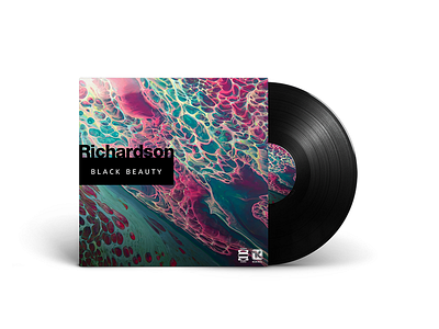 💽 Richardson - Black Beauty 💽 album album art art cover cover art design gradient idustry logo design manipulation music music art package photoshop produce