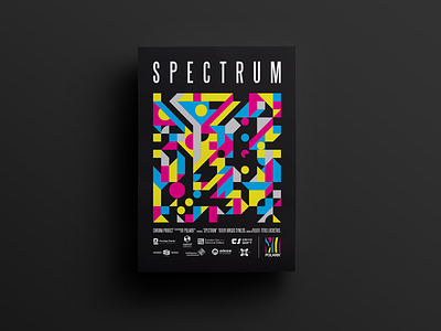 🎨 Spectrum poster 🎨 cmyk color bars colors cyan geometric geometry logo magenta marketing polarix polygons poster print printing promo spectrum sponsors yellow