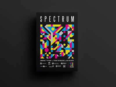 🎨 Spectrum poster 🎨 cmyk color bars colors cyan geometric geometry logo magenta marketing polarix polygons poster print printing promo spectrum sponsors yellow