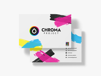 🎨 CHROMA Project | Business Card 🎨 adobe design graphic deisgn homepage photoshop ui user experience user inteface ux web web design