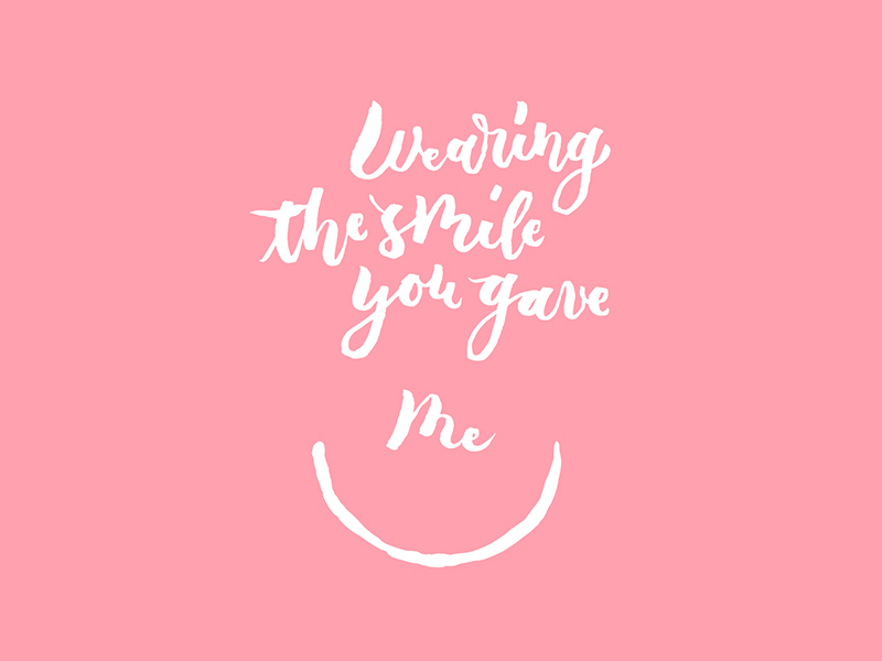 Wearing the smile you gave me by Chee Sim on Dribbble