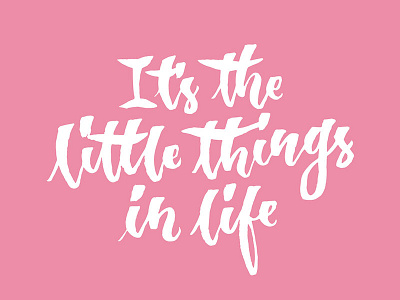 It's the little things in life by Chee Sim on Dribbble