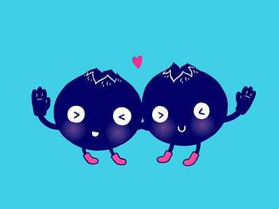 Happy Blueberry BFFs