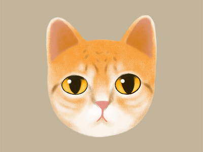 Cute Tabby Cat Illustration