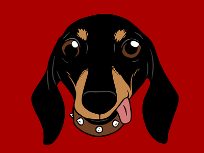 Say hi to the cute Dachshund your short-legged doggie friend animal badger dog cute dachshund dog drawing illustration pet puppy sausage dog short legged wiener dog