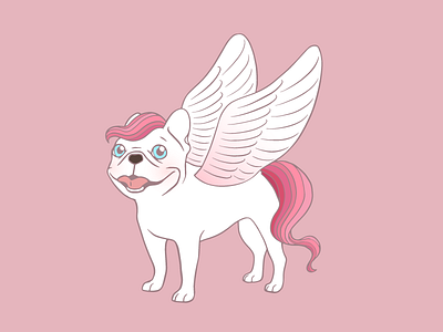 Frenchie Pegasus spreads its wings into the mythical world